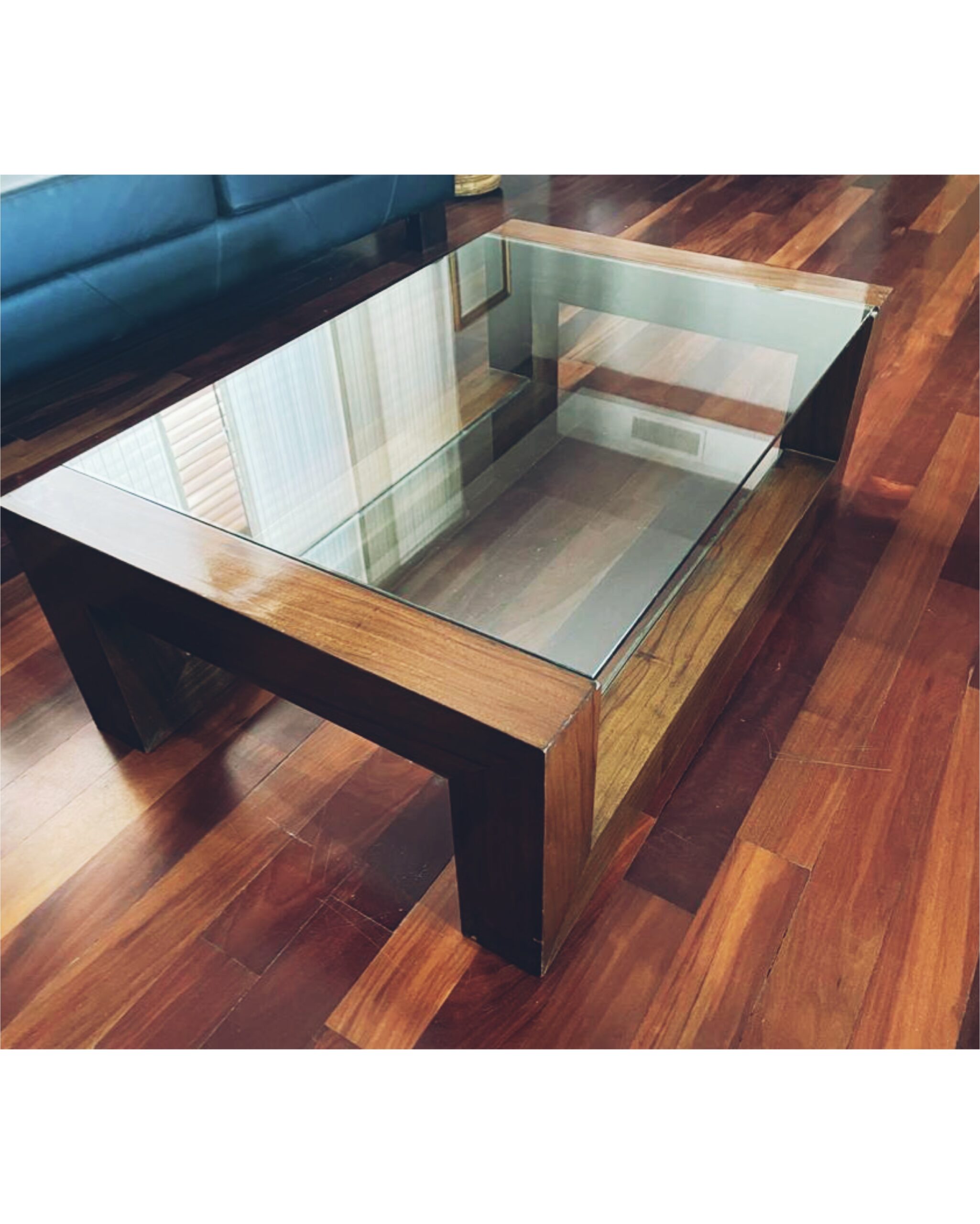 Mesa de centro madera Rodaja Amber – Estudio Luz Madera